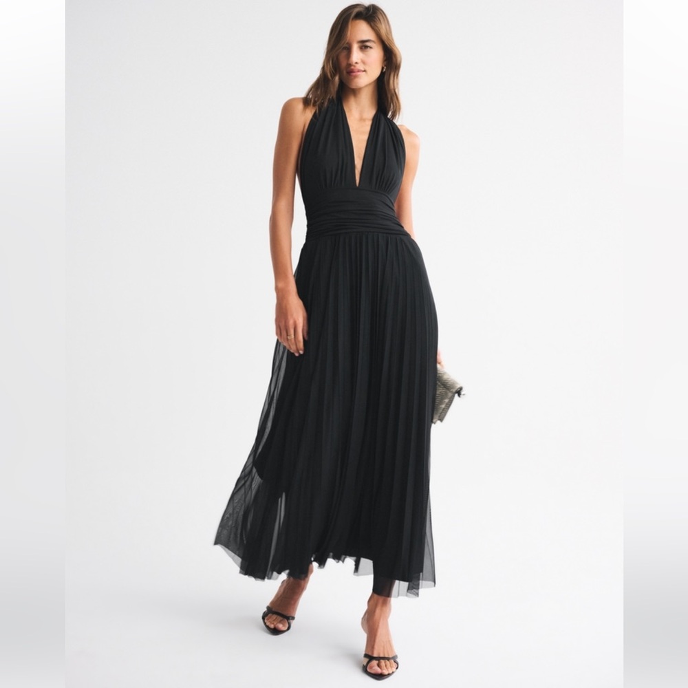 A&F Giselle 5-in-1 Convertible Maxi Dress BLACK